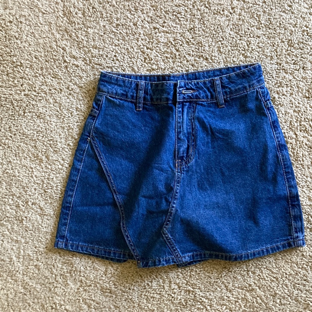 Denim short or mini skirt NWOT